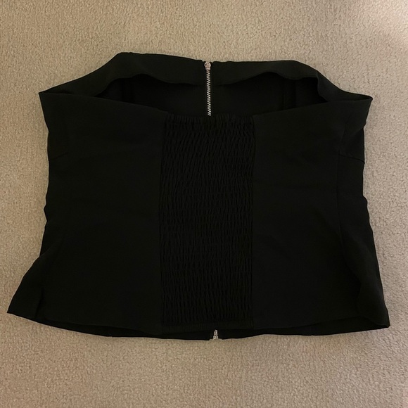 Sleeveless cropped full-zip corset style top X-large NWT - Picture 5 of 8